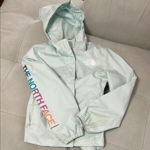 The North Face Light Mint Hooded Rain Jacket